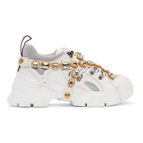 gucci flashtrek with crystals|Gucci flashtrek white men's.